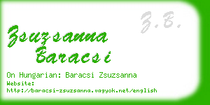 zsuzsanna baracsi business card